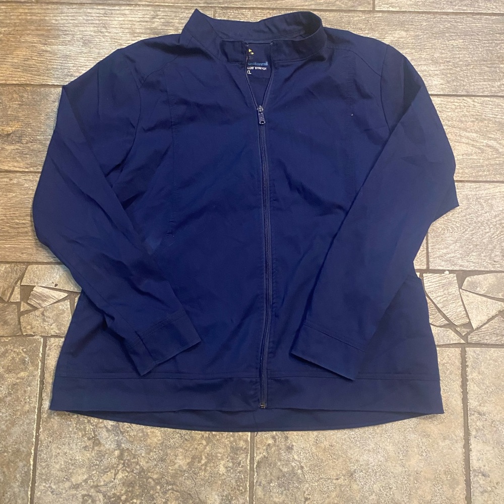 Lightweight Blue Zip-Up Jacket